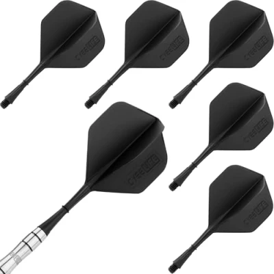 Image de CyeeLife 6pcs Fléchettes Moulé Porte Empennages et intégrées,Accessoire en Une Seule pièce