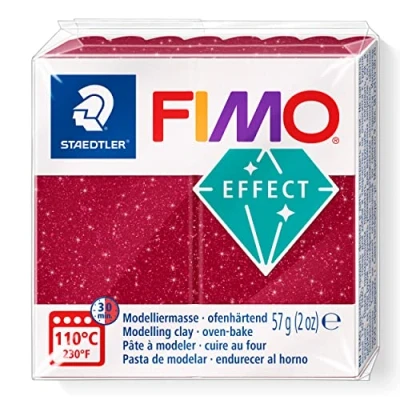 Image de STAEDTLER FIMO effect Pain pâte à modeler 57 g effet galaxie rouge 8010 202