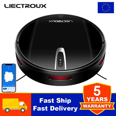 Image de LIECTROUX V3S PRO Aspirateur robot laveur connecté 4000 Pa Navigation cartographique Autonomie 120 mn Batterie 4400mAh