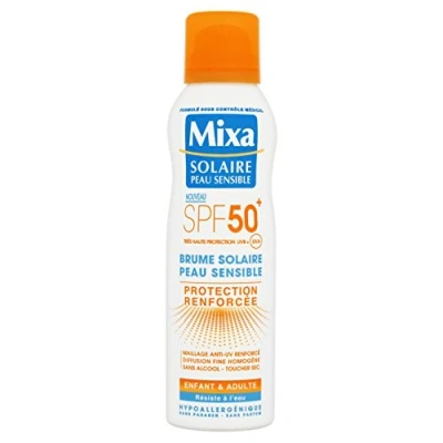 Image de Mixa Solaire Peau Sensible Protection Renforcée SPF 50, 200ml