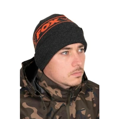 Image de Bonnet Fox Collection Black/Orange pêche