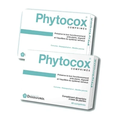Image de Dissolvurol Phytocox equilibre Articulaire Digestif et du Systeme Nerveux Lot de 2 Boites 60 Comprimés (2)
