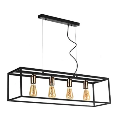 Image de ONLI Suspension Floki parallélépipède ouvert, 4 lampes