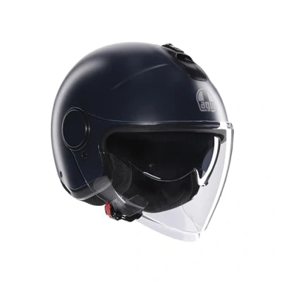 Image de AGV ETERES E2206, Casque Moto Jet Unisexe, Ouvert avec Anneau Antivol, Visière Anti Rayures et UV, Technologie d&#039;Absorption Instantanée de la Sueur, Matt Ottanio, XXL