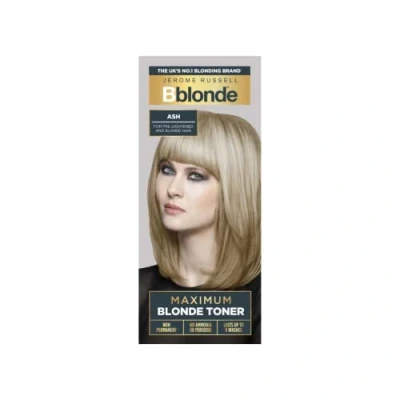 Image de Jerome Russell Bblonde Ash Maximum Blonde Toner non permanent pour cheveux pré éclaircis et blonds, teinture cendrée sans ammoniaque ni peroxyde, dure 8 lavages, 75 ml
