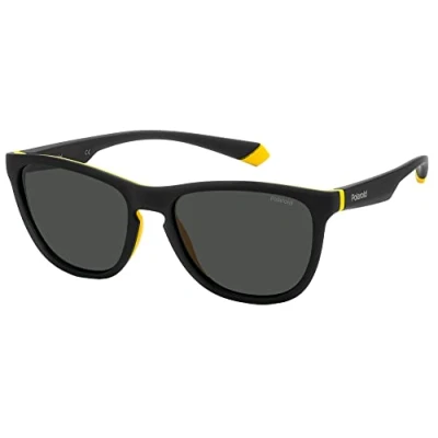 Image de Lunettes De Soleil Polaroid Pld 2133/s Col. 71c/m9 Hommes Carré Noir Jaune