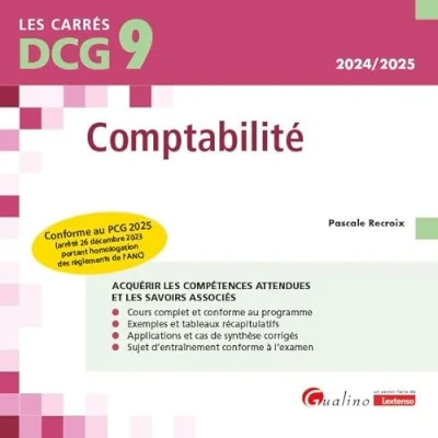 Image de DCG 9 Comptabilité: Conforme au PCG 2025 (arrêté 26 décembre 2023 portant homologation des règlements de l&#039;ANC)