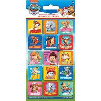 Image de Paper Projects 01.70.12.058 Autocollants de récompense brillants Paw Patrol Pup Pals Produit sous licence officielle Réutilisable sur surfaces non poreuses