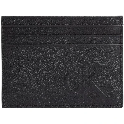 Image de Calvin Klein Jeans Sculpted Impression CARD CASE Unisex Portefeuille, Taille: One Size, Black