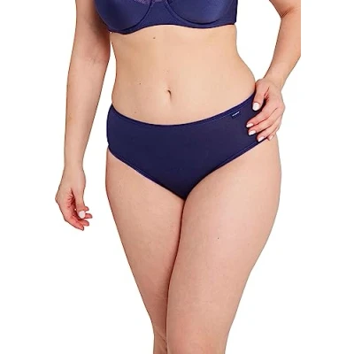 Image de Sans Complexe, Lot de 3 Culottes Coton Bio, Simplement B, ISN Ruban Bleu, 44
