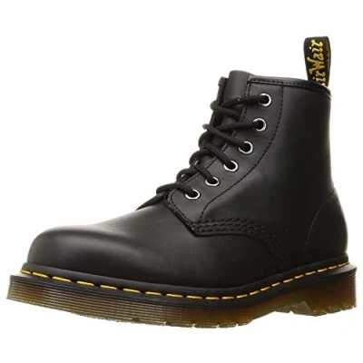 Image de DR MARTENS Mixte 6 Eye Boot, Noir Nappa, 36 EU