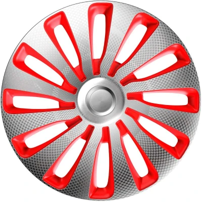 Image de J TEC Sepang J17533 Enjoliveurs 17Pouces rouge/argenté, carbone