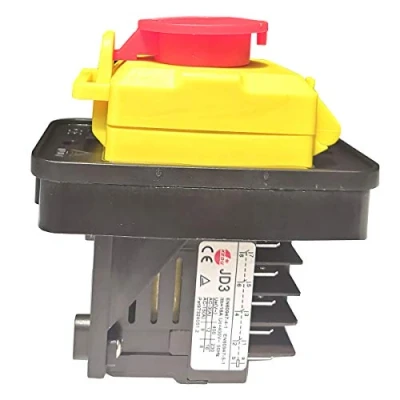 Image de Imperméable Interrupteurs à Bouton poussoir Industriels électromagnétique JD3 KJD11 KEDU 10 Broches 8Pins 24V 250V 400V Interrupteur Relais (10Pin avec couvercle)