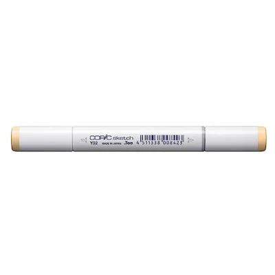 Image de COPIC Sketch Y32, Cashmere, Twin Marker avec une pointe de largeur moyenne et « brush ».