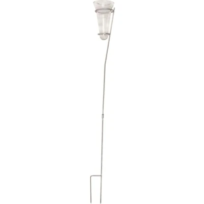 Image de Esschert Design Pluviomètre en verre avec support zinc 12 x 134 cm