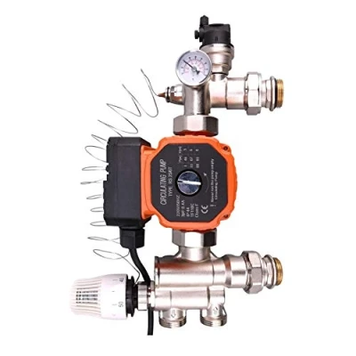 Image de Regulation plancher chauffant pompe melangeur de groupe securite tete thermostatique thermometre pour collecteur chauffage central circulation eau chaude