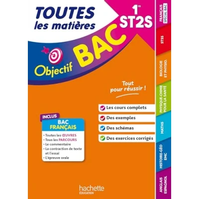 Image de Objectif BAC 2026 1re ST2S Toutes les matières (Broché)