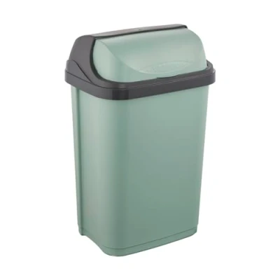 Image de keeeper poubelle avec couvercle roulant, 25 l, 34 x 26 54 cm, Rasmus, Vert (Nordic Green)