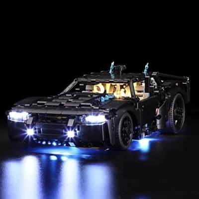 Image de YEABRICKS LED Lumière pour Lego 42127 Technic The Batman Batmobile Modèle de Blocs Construction (Ensemble Non Inclus)