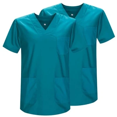 Image de Misemiya Pack 2 Pcs SANITAIRE CASACA Unisexe Uniformes SANITAIRES Uniforme MEDICALE Réf 817 * Medium, Vert 3B 21