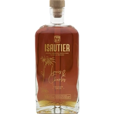 Image de ISAUTIER 15 ans 2004 Louis et Charles Batch #2 Rhum Vieux Notes fruitées &amp; boisées Origine : La Réunion 58% Alcool 70 cl