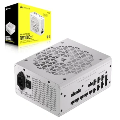 Image de Corsair RM1000x Shift Alimentation ATX Entièrement Modulaire Interface Latérale Compliant 3.0 &amp; PCIe 5.0 Condensateurs Évalués à 105C Efficacité 80 Plus Gold Blanc