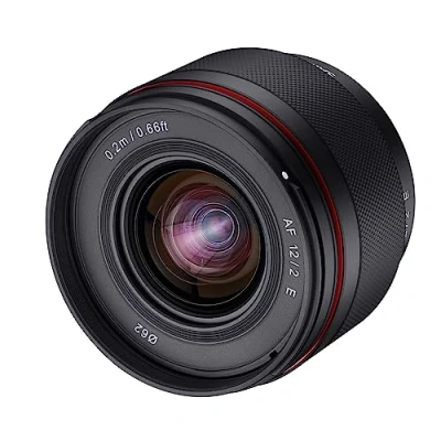 Image de Samyang AF 12 mm F2.0 E pour Sony Autofocus APS C Objectif à focale fixe grand angle Mount APSC