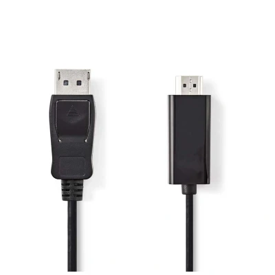 Image de Nedis CCGP37100BK30 câble vidéo et adaptateur 3 m HDMI Type A (Standard) DisplayPort Noir Neuf