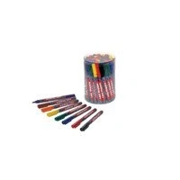 Image de Edding 361 Lot de 50 marqueurs Pour tableau blanc Multicolore Pointe ronde 1 mm effaçable à sec tableaux blancs, paperboard, magnétiques, mémo Rechargeables
