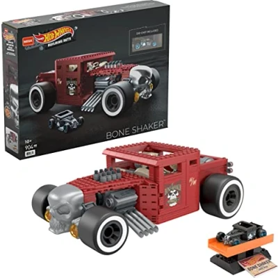 Image de MEGA Construx Hot Wheels Voiture Bone Shaker Grand Format à Construire, Jeu de Briques Construction, 904 pièces, pour Enfant dès 10 Ans, HBD50