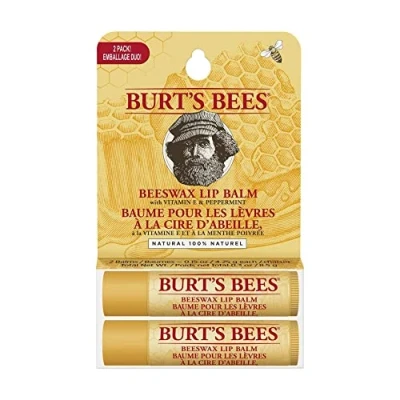Image de Burt&#039;s Bees pack multiple de baumes à lèvres, lèvres la cire d&#039;abeille et vitamine E, Duo Value, 2 x 4,25 g