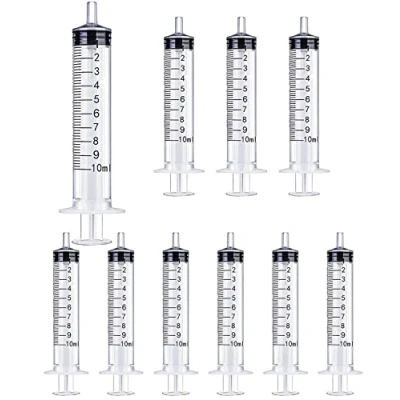 Image de GSSFASHION Lot de 10 seringues ml/10 cc sans aiguille pour l&#039;artisanat, l&#039;alimentation des animaux domestiques, l&#039;industrie et la science (10 ml)