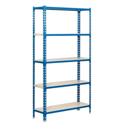 Image de SimonRack Étagère Rangement et 5 Niveaux, 180 kg Capacité de Charge Point Flexion, 2000x1000x300 mm, Lourde, Garage, Bleu/Blanc Simonclick