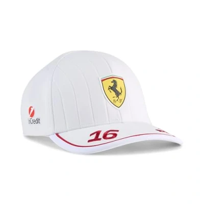 Image de PUMA Scuderia Ferrari F1 Casquette Charles Leclerc 2025 Blanc Taille Unique