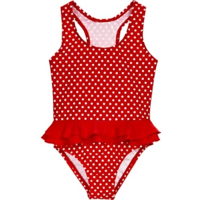 Image de Playshoes Fille Uv schutz Badeanzug Punkte Maillots de bain, Rouge (8 Rot), 5 ans EU