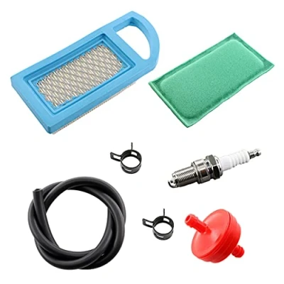 Image de MCHNIC Filtre à air Préfiltre Essence Bougie d&#039;allumage pour Briggs &amp; Stratton 613022 650821 697152 697775 698413 797007 794421 5079 298090 OHV 10 13,5 HP moteurs
