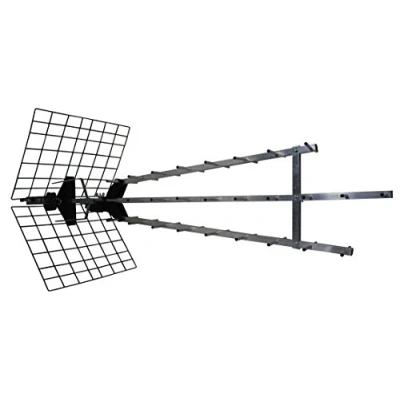 Image de Metronic 415049 Antenne d&#039;extérieur Trinappe amplifiée 57 dB filtre 4G UHF 4K HD