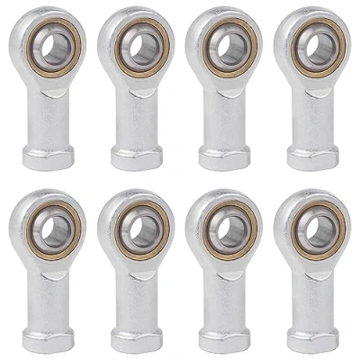 Image de Rotule Lubrifiée M6 8 Pièces Féminine Extrémité Tige Roulement De Joint d&#039;Extrémité Embout Lubrification Filetage Interne Autolubrifiant Pour Rotules Coulissantes Sphériques