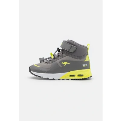 Image de Kangaroos KX Hydro Baskets montantes pour enfants, Taille: 33, Ultimate grey/limetta Matière synthétique / textile