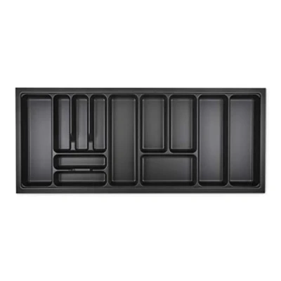 Image de ORGA BOX I Range couverts 1119 x 473 gris lave avec structure perlée pour Tandembox Antaro/Intivo et ModernBox dans armoire de 120 cm