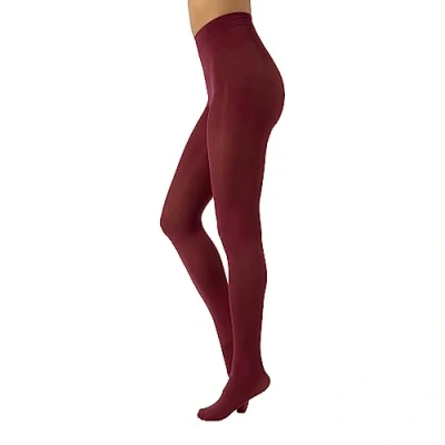 Image de CALZITALY Collants Opaque en Douce Microfibre de Couleur S, M, L, XL, XXL, 3XL, 4XL 80 DEN Fabriqué Italie (4XL, Lie Vin)