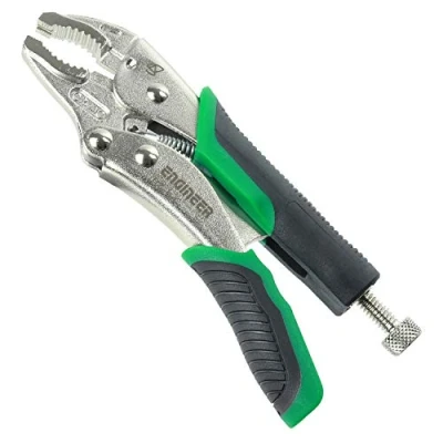 Image de ENGINEER PZ 64 Neji Saurus Pince à mâchoires antidérapantes pour retirer facilement les vis endommagées et coincées Noir/vert 150 mm