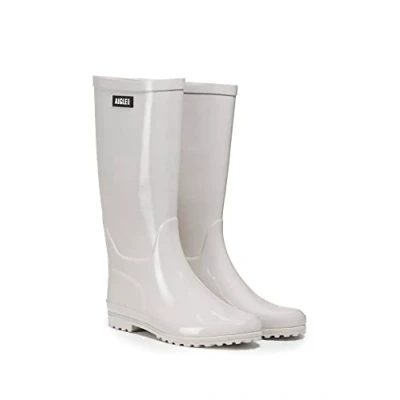 Image de Aigle Eliosa Bottes en caoutchouc, Femme, Taille: 36, Beige Caoutchouc / textile