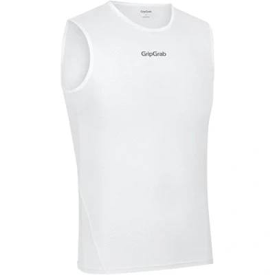 Image de GripGrab Sous Maillot Été Vélo en Mailles Lots de 1 et 3 Maillots Fonctionnels sans Manches Anti odeur pour le Cyclisme, Blanc, XS