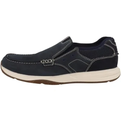 Image de Clarks Homme Sailview Step Semelle de Mocassin, Nubuck Bleu Marine, 40 EU