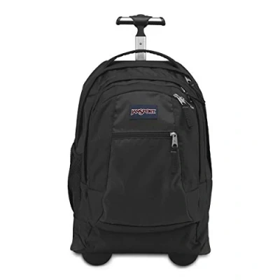 Image de JANSPORT Sac à dos Trolley avec Poche pour ordinateur portable DRIVER 8 Mesure: 36 X 52 26 cm Tissu: Polyester et Nylon rembourrée portable, bretelles escamotables, poignée télescopique 2 hauteurs Couleur: noir.