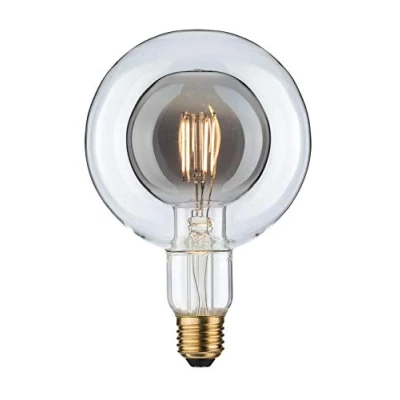Image de Paulmann 28763 Lampe LED Inner Shape G125 Globe 4 watts gradable Ampoule Verre fumé Lumière efficace Blanc chaud 2700 K E27