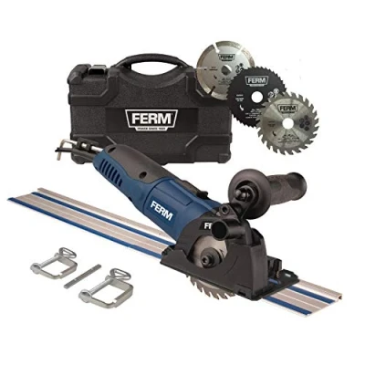 Image de FERM Scie circulaire de précision 500W 3 lames scies 85mm et guide parallèle inclus
