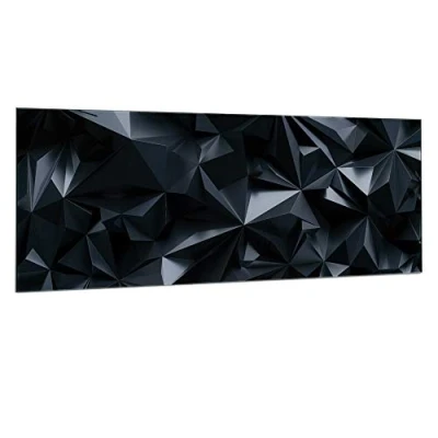 Image de Navaris Tableau noir magnétique en verre 80 x 30 cm avec 1x marker blanc 5x aimant carré 2x vis de montage