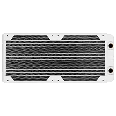 Image de Corsair Hydro X Series XR5 280mm Radiateur de Refroidissement à Eau Supports pour Deux Ventilateurs 140mm, Épaisseur du 30mm, Installation Facile Blanc